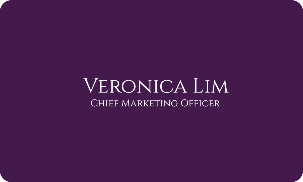 Purple Matte/Glossy NFC Card (Contactless business card)